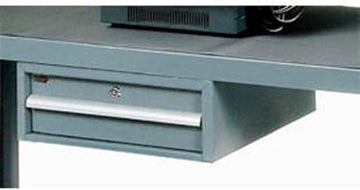 Global Industrial Utility Drawer for Two Shelf Heavy Duty Steel Service Carts, 17"W x 20"D x 6-1/2"H