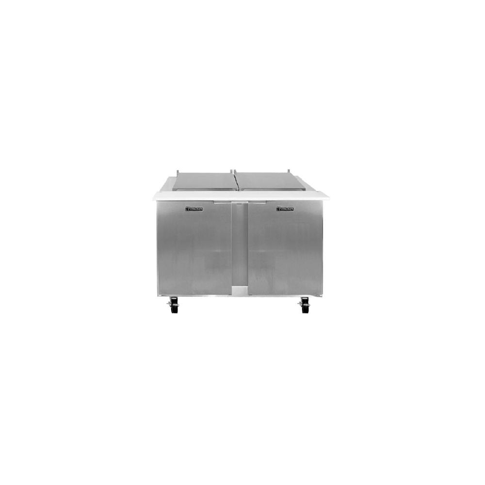 Compact 2-Section 12-Pan Prep Table Refrigerator by Traulsen – Model UPT6012-LR