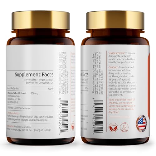 AShwagandha Supplements and Luteolin Supplement for Mental Clarity & Focus Support by Temimar – Commercial Grade