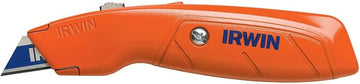 IRWIN Hi-Vis Retractable Utility Knife, 2082300, Orange