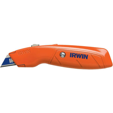 Hi-Vis Retractable Utility Knife by IRWIN – 1 Count (Pack of 1), Blend, Orange, Model SBD2082300