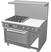 Southbend S48DC-2GR Range, 48", (4) Burners (28,000 Btu), with (1) 24" Manual Gr