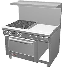 Southbend S48DC-2GR Range, 48", (4) Burners (28,000 Btu), with (1) 24" Manual Gr
