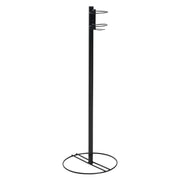 Black Wire Hand Sanitizer Stand for Small Bottles - 12" Dia x 34" H by HUBERT – Wire, Black, Model WCH0508