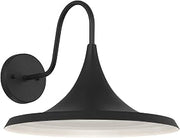 20382LEDDMG-BL Pella - 12W 1 LED Outdoor Wall Mount-11.75 Inches Tall and 16.5 Inches Wide