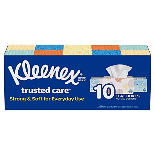 Kleenex White / 230 Count (Pack of 10) / 1 Box Tissues