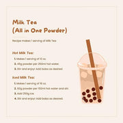 Bossen Milk Tea / 2.20 Pound (Pack of 1) / 1 Bubble Tea Tapioca Pearls