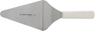 Dexter Russell S176 Sani-Safe 16503 Pizza Server, 6" x 5" Stainless Steel Offset Blade, Heavy Duty Spatula with Textured Polypropylene White Handle, Pizza and Dessert Server, NSF, Made in USA​‌‌‍