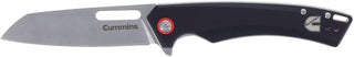Cummins Pocket Knife 3.5-Inch Blade CMN4725 Hot Shot Liner Lock Tactical Folding Knife High Carbon Steel Ball-Bearing Open Close - Black