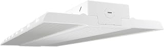 RAB Lighting RAB RBAY17L LED Linear High Bay, 260/320/400W, 35/40/50K, Compact Design, Adjustable Power and Color Temperature, 120-277V, Includes Chain and V-Hook for Mount, White