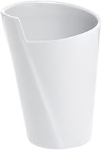 Elite Global Spiral Crock 31 1/2 oz White Premium Melamine - 4 3/4 Dia x 7" H