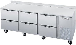Beverage-Air WTRD72AY-6 Worktop Refrigerator 6 Drawers 21.5 Cu. ft.