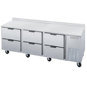 Beverage-Air Worktop Refrigerator 6 Drawers 21.5 Cu. ft. by Beverage Air – Stainless-Steel, Model WTRD72AY-6