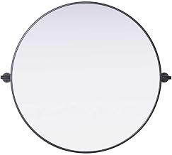 Elegant Kitchen and Bath Amoura 30X30 Pivot Mirror in Black