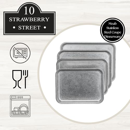 10 Strawberry Street 8 x 11" / Stainless Steel / 1 Dinner Plates