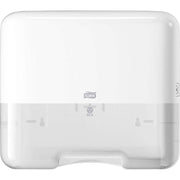 TOWEL DISPENSER ZICKZ.-THICK Mini by Tork – Plastic, White, Model 553100