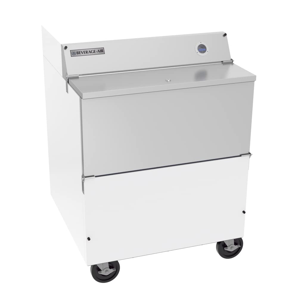 Forced Air School Milk Cooler by Beverage Air – 13.59 cubic_feet, Stainless Steel, Model SMF34HC-1-W