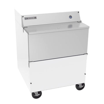 Forced Air School Milk Cooler by Beverage Air – 13.59 cubic_feet, Stainless Steel, Model SMF34HC-1-W