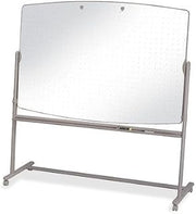 QRT3640TE - Quartetreg; Large Reversible Total Erasereg;Mobile Easel, Whiteboard, 6 x 4, Neutral Frame