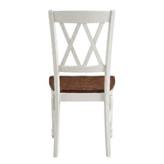 White Dining Chairs Set by Furnifact – Solid Rubberwood 50.00%,Mdf 40.00%,Birch Veneer 10.00%, White, Pack of 4
