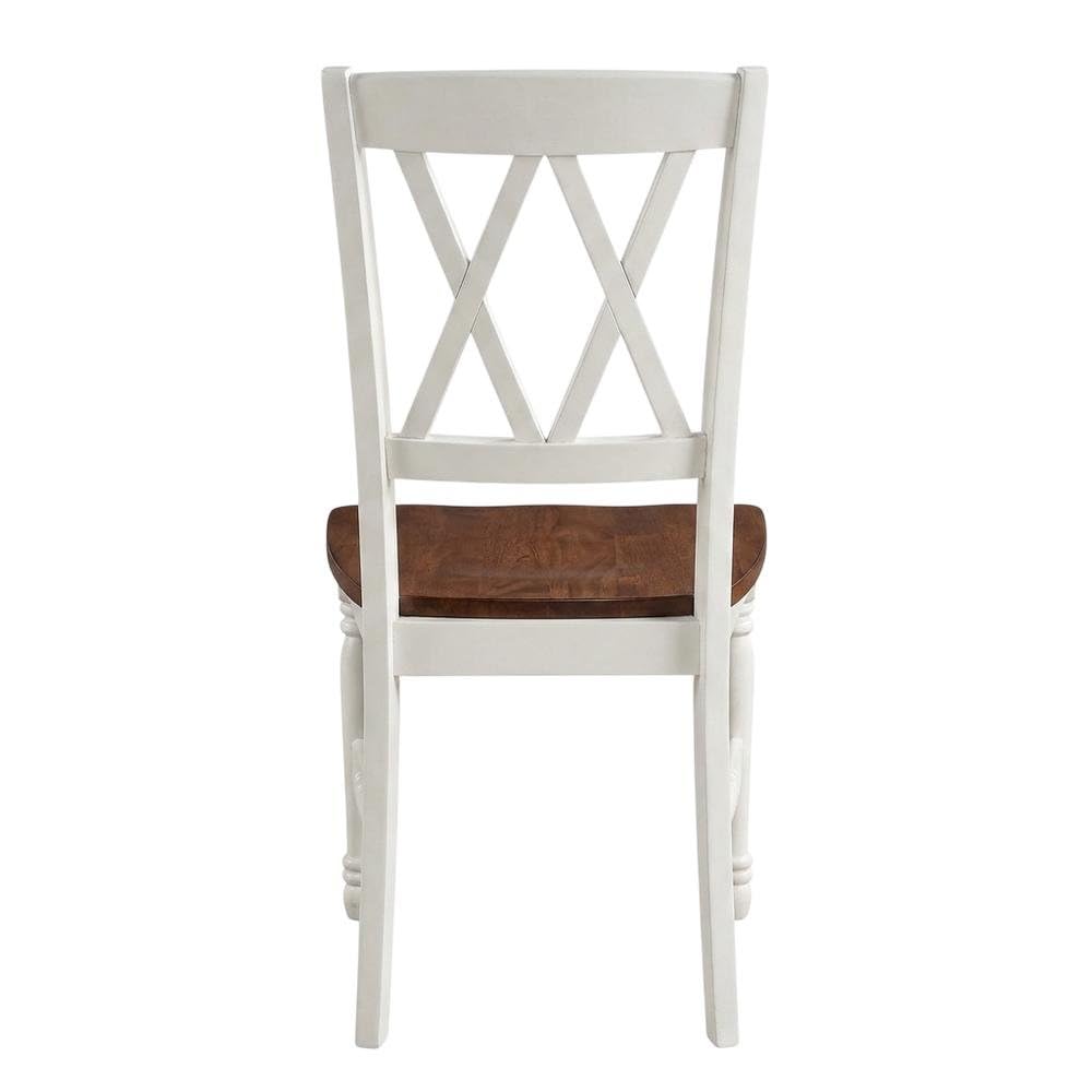 White Dining Chairs Set by Furnifact – Solid Rubberwood 50.00%,Mdf 40.00%,Birch Veneer 10.00%, White, Pack of 4