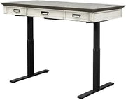 White Wood Writing Desk with Classic Rustic Coastal Style, Durable Construction, Spacious Work Surface, Suitable for Home Office and Workspace
