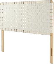 Furnifact Leather Queen Headboard with ElegantPattern, Durable Upholstery, Single Piece Design, Comfortable Support, Stylish Bedroom Accent