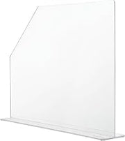 Global Industrial Splash Guard, Large, 4-1/2"W x 23-1/2"D x 18"H, Clear