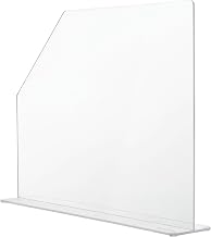 Global Industrial Splash Guard, Large, 4-1/2"W x 23-1/2"D x 18"H, Clear