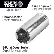 KLEIN TOOLS 11/16-Inch / 1 Square Drive