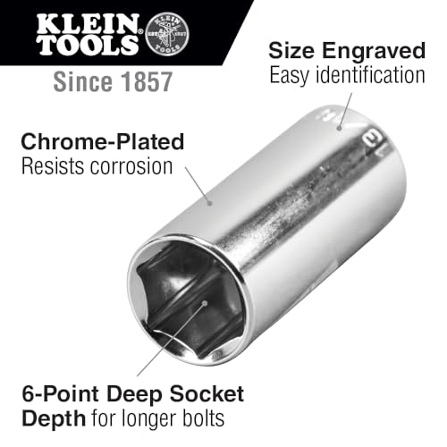 KLEIN TOOLS 1/2-Inch / 1 Square Drive