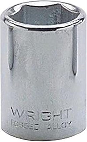 Wright Tool 20-06MM 1/4" Drive 6 Point Standard Metric Socket, 6mm