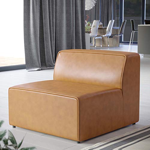 Modway Tan / Armless Chair / Contemporary Sofas & Couches