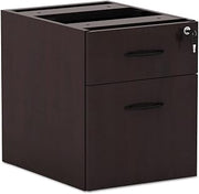 Alera Valencia Series 16 by 22 by 22-Inch 3/4 Box and File Pedestal, Mahogany