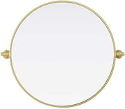 Elegant Kitchen and Bath Amoura 24X24 Pivot Mirror in Brass