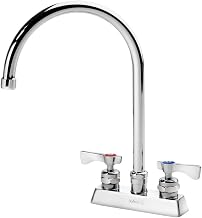 Krowne 15-302L Krowne Royal Series Faucet, Deck Mount, 4" Centers, 8-1/2" gooseneck spout, 1/4 Turn Ceramic Cartridge Valve, Low Lead Compliant, NSF
