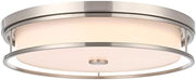 Kolson 20" Led Flush Mount in Polished Nickel