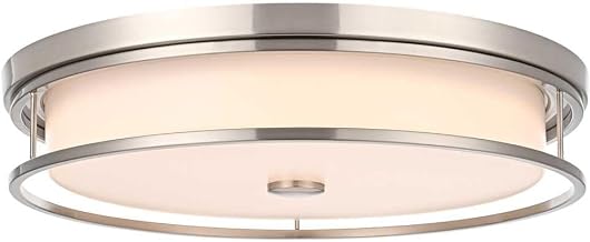 Kolson 20" Led Flush Mount in Polished Nickel