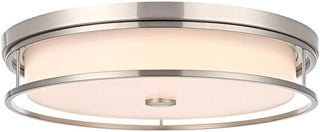 Kolson 20" Led Flush Mount in Polished Nickel