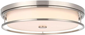 Kolson 20" Led Flush Mount in Polished Nickel