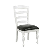 White Ladderback Chairs Set of by Starlight Canyon Home – Solid Wood, Mahogany, White, Pack of 2