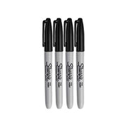 Sharpie 1 Count (Pack of 4) / Black / Permanent,Unique,Fine Permanent Markers