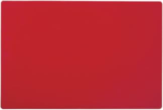 Kratos by Hubert Red Plastic Cutting Board - 12"L x 18"W x 1/2"H