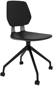 Safco Commute Modern Adjustable Rolling Office Chair Contemporary Seating Black