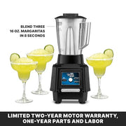 Waring Variable Speed Control Dial 1,000 to 17,000 RPM / 48 Ounce Stainless Steel Container Jar / 48 Ounce Countertop Blenders