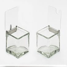 4W x 4D x .5H Optional Glass Jar Lids with Notch 3 Ct