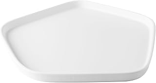CAC China CAC Melamine Pentanova Plate Pentagon Strt Side Matte White 11-3/8", Box of 24