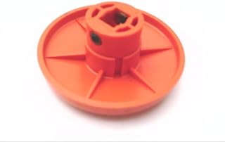 SIEMENS 52RB3D8 Mushroom Head Cap, Plastic, Set Screw, 1-5/8" Head, Orange