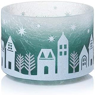 Yankee Candle Winter Village Barrel Shaped Large Jar Candle Holder