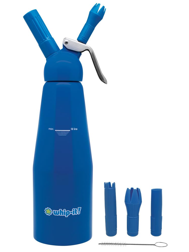 Armor Dispenser by Whip-It! – 1 Liter, Aluminum, Blue, Model DC-Amr-L06R